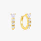 Gold Plated Chain Mini Hoop Earrings – Summer