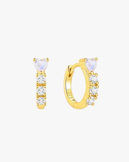Gold Plated Chain Mini Hoop Earrings – Summer