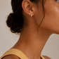 Gold Plated Chain Mini Hoop Earrings – Summer