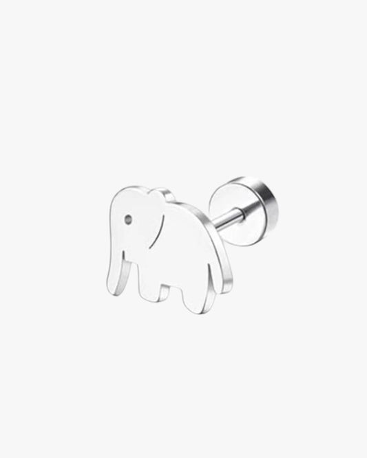 Silver Elephant Stud