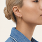 Gold Plated Stainless Steel Chain Link Hoop Earring – Lari