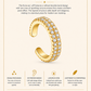 14K Gold Plated Double Pavé Ear Cuff – Kiora
