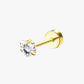 Shiny stainless steel stud earrings for a modern and sleek look