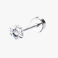 Shiny stainless steel stud earrings for a modern and sleek look