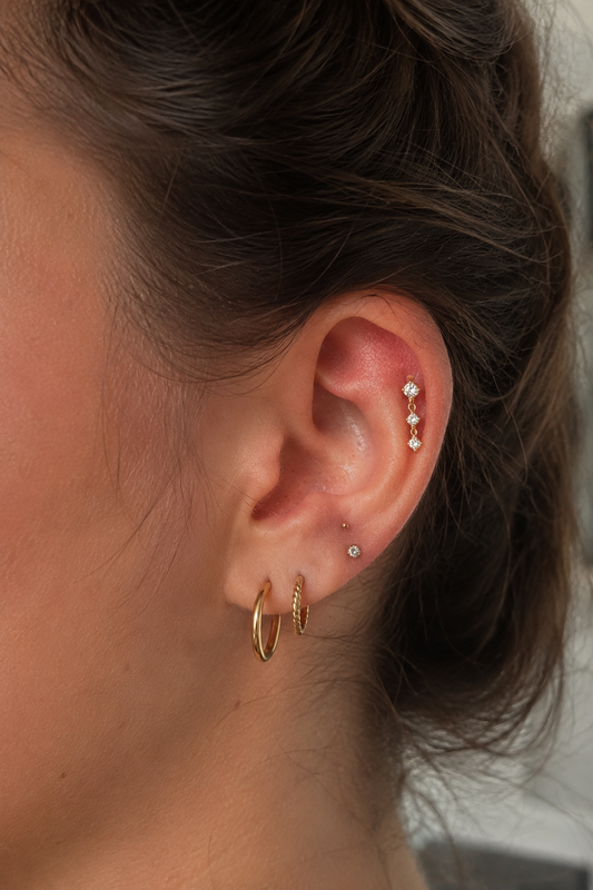 Gold Plated Ball Stud Piercing – JarexMay