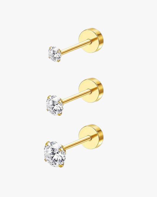 Set of 3 Helsinki Studs