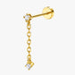 Gold Plated Long Stud Piercing – JaxLynx