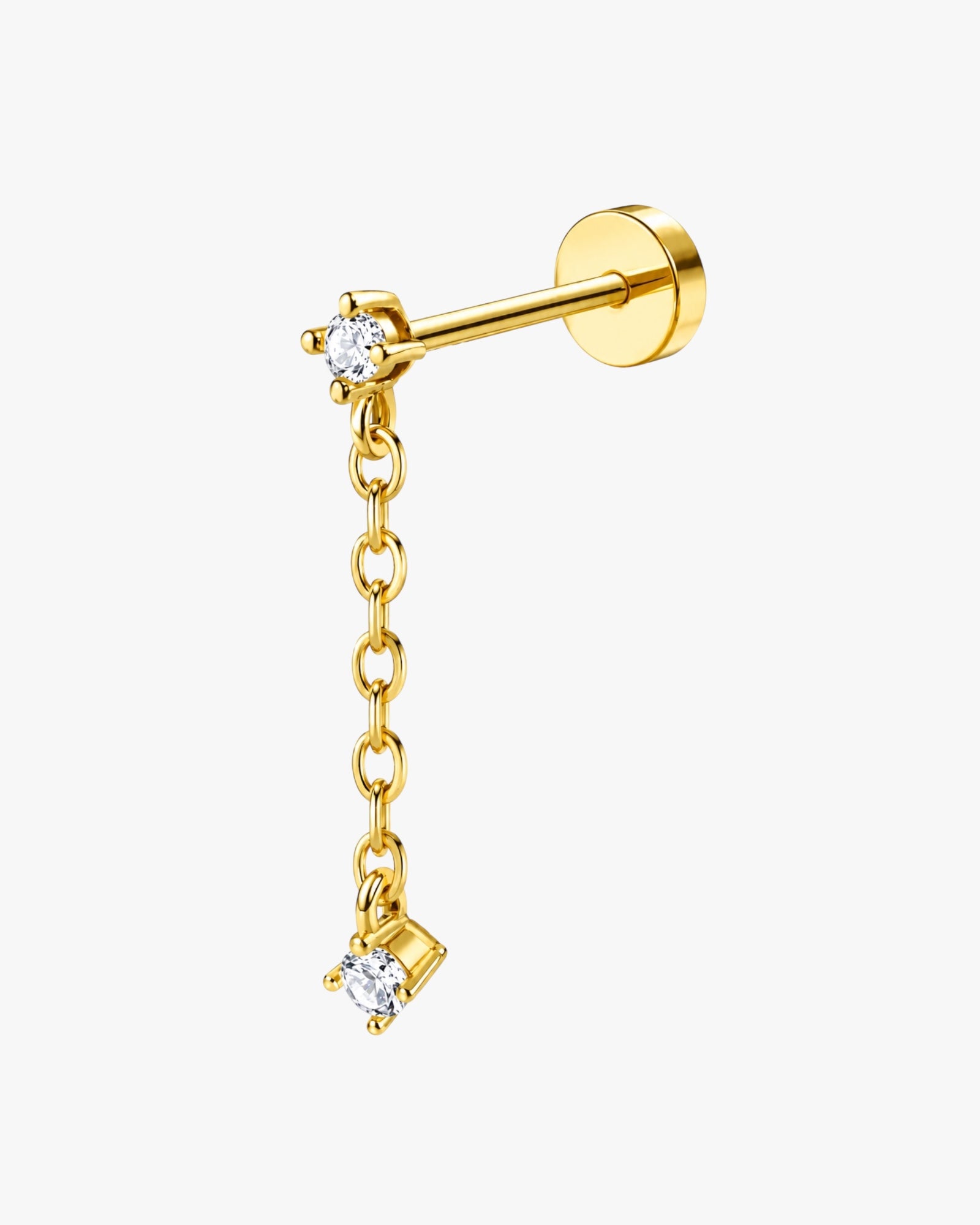 Gold Plated Long Stud Piercing – JaxLynx