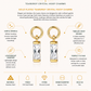 Gold Plated Teardrop Crystal Hoop Charms – Lysara
