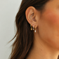 Gold Plated Teardrop Crystal Hoop Charms – Lysara