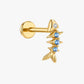 Little Catch Fishbone Stud
 Flatback Stud – Gold Plated
