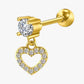 Dangle Heart Stud