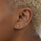 The Ice Cream Stud Flatback – Gold Plated Titanium