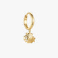 Shell Charm Hoop – 14K Gold Plated Stainless Steel Hoop & Brass Charm