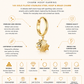 Shell Charm Hoop – 14K Gold Plated Stainless Steel Hoop & Brass Charm
