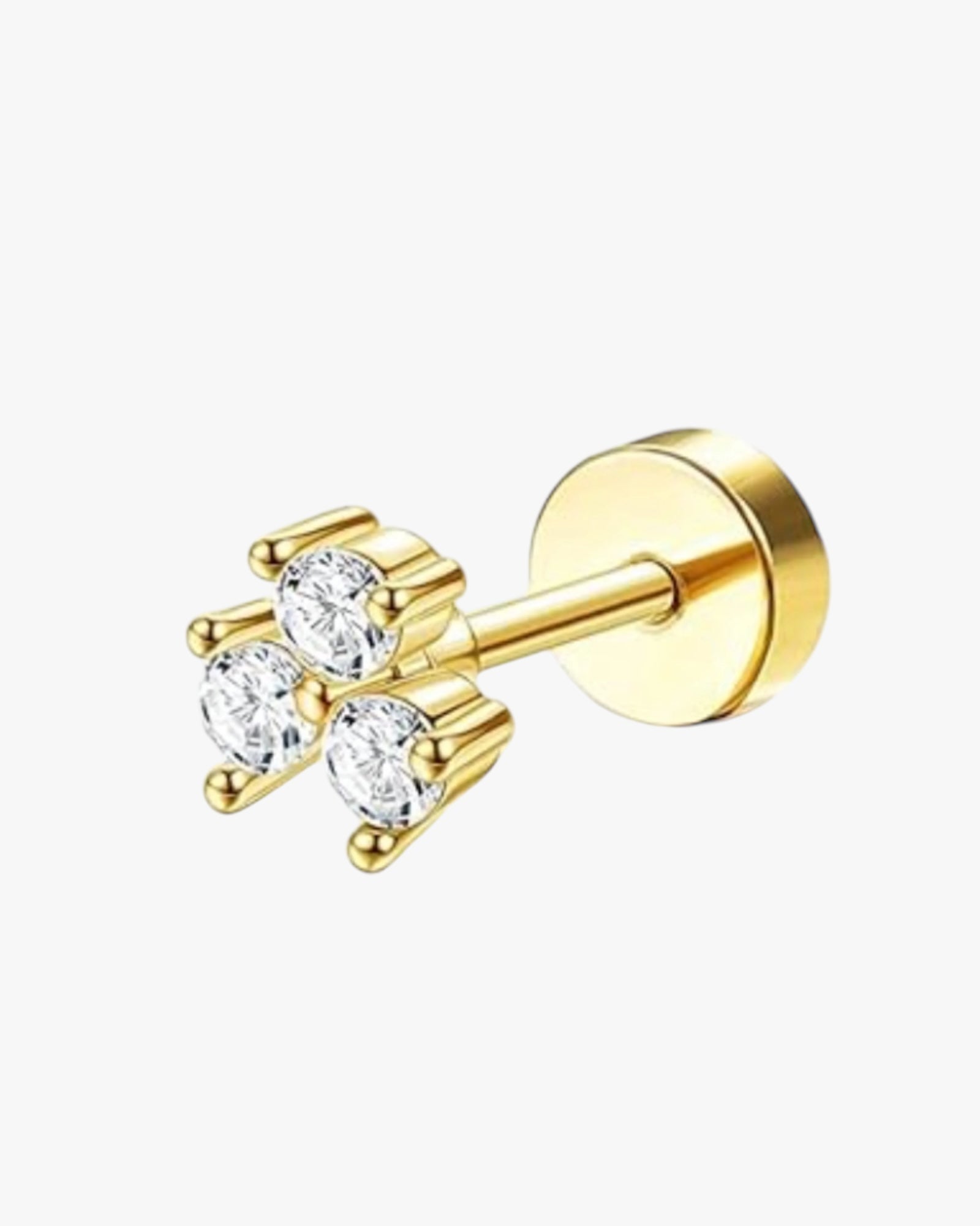 Trendy stainless steel stud earrings – ideal for stacking and multiple piercings