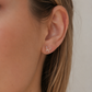 Gold Plated Stainless Steel Azura Butterfly Flat Back Stud Earring