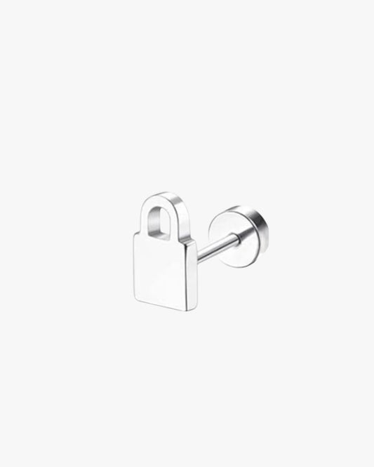 Silver Lock Stud