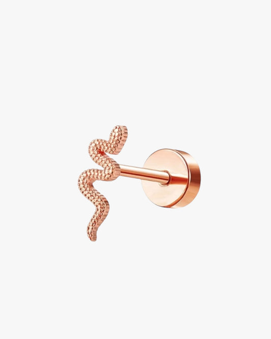 Rose Gold Snake Stud