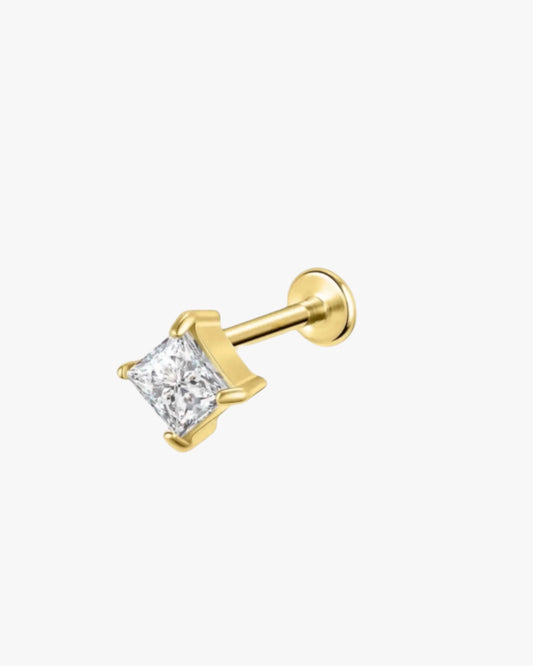 Gold Square Stud