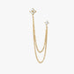 Gold Plated Stainless Steel Connector Drop Earring – Jovi