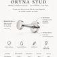 Oryna Stud – Minimal Titanium Flat Disc Piercing