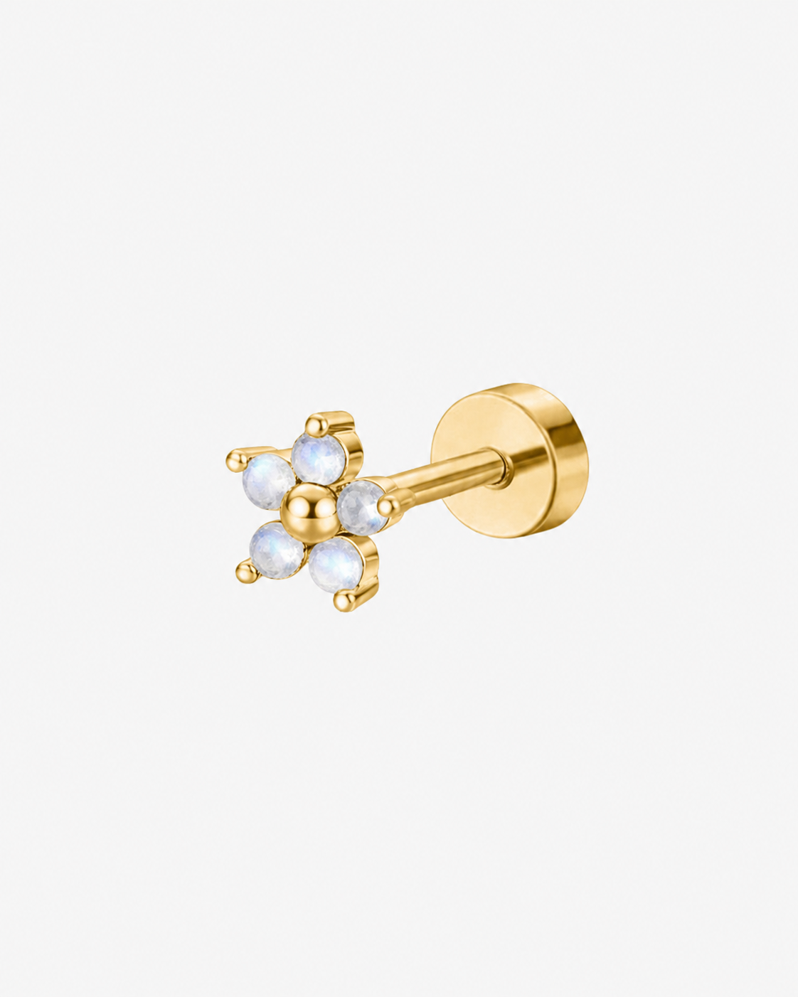 Delphi Stud – Crystal Cluster Flat Back Earring