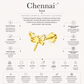 Gold Stainless Steel Dragonfly Stud Earring – Chennai