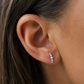 Quetta Stud – Minimal Opal Curve Flat Back Piercing