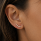 Kigoma Stud – Minimal Zirconia Curve Flat Back Piercing