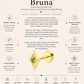 Bruna Stud – Geometric Green Crystal Flat Back Cartilage Piercing