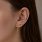 Bruna Stud – Geometric Green Crystal Flat Back Cartilage Piercing