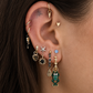 Silver Stainless Steel Blue Ball Stud Earring – Odessa
