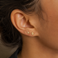 Titanium Zircon Piercing – Sea Shell | Flat Back Cartilage Earring