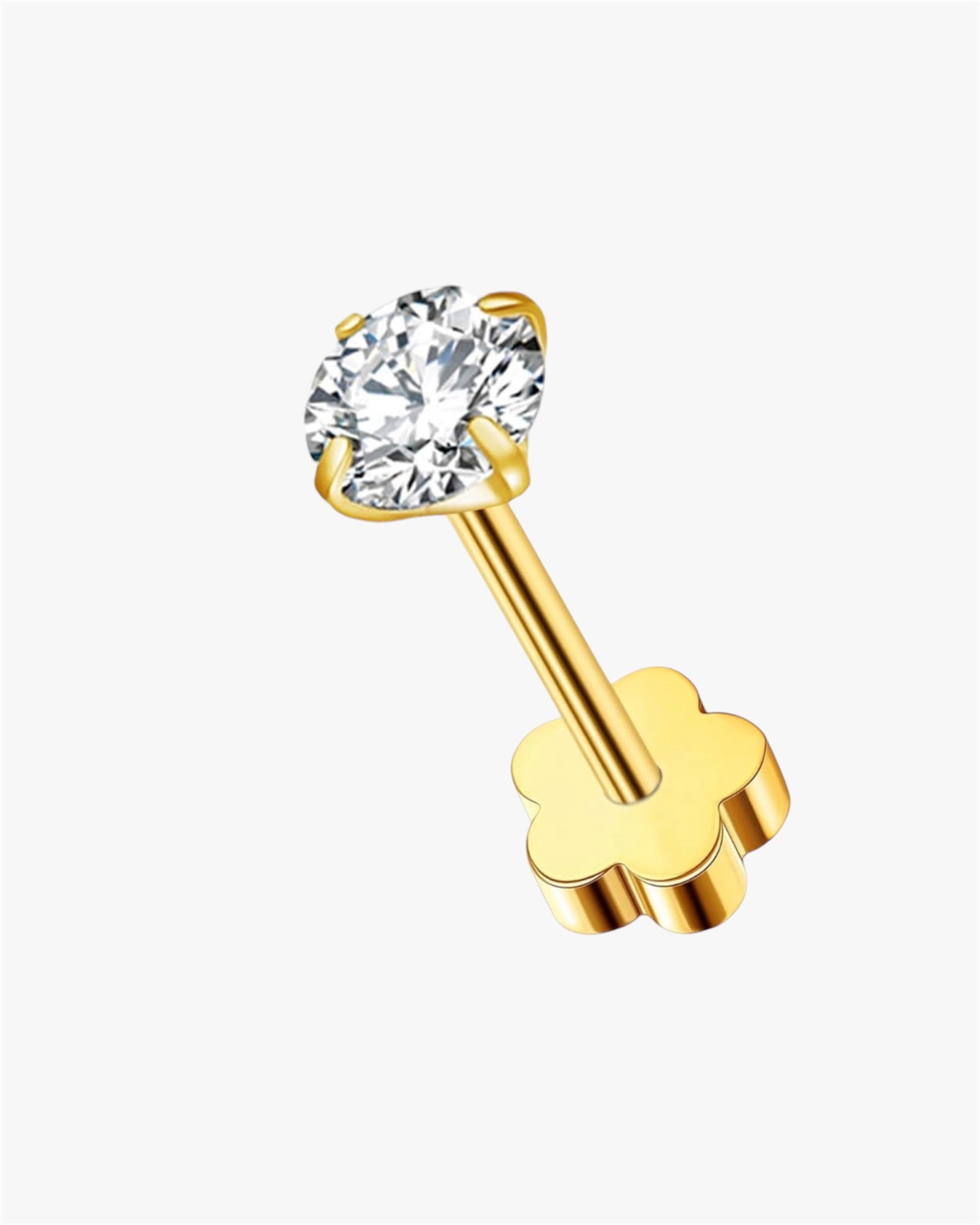 double headed white stud