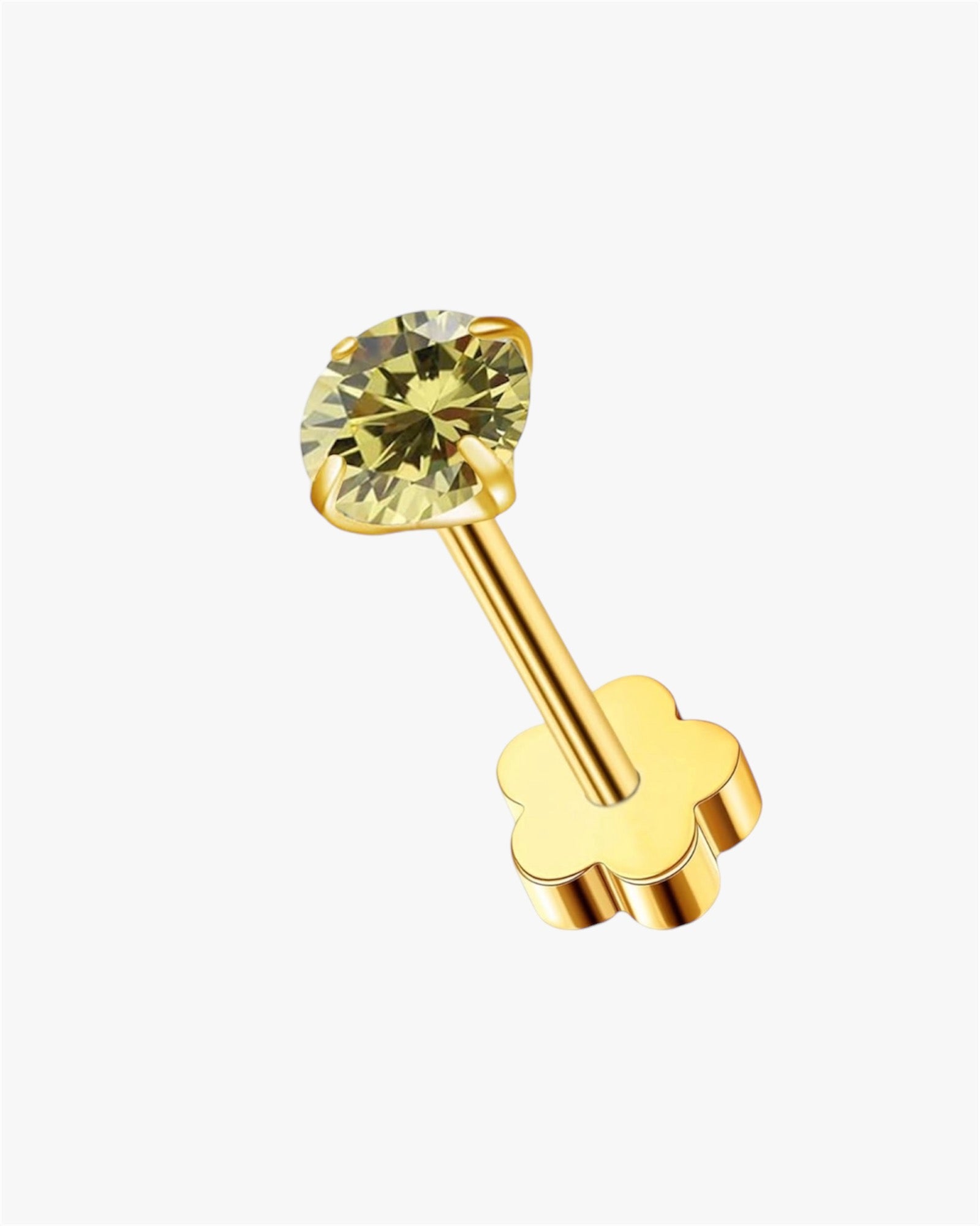 double headed yellow stud