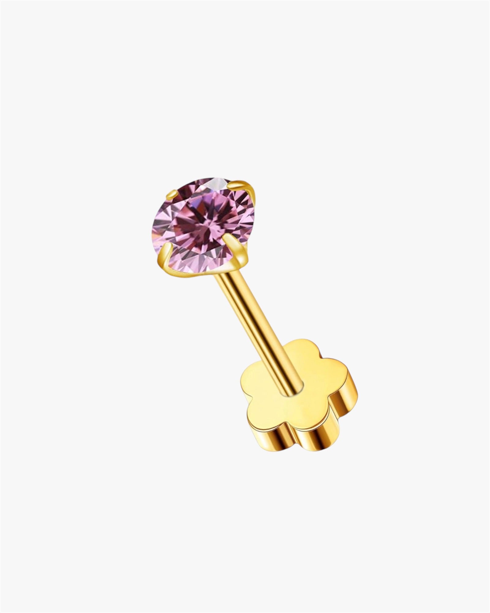 double headed purple stud