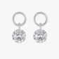 Gold Plated Sterling Silver Round Zirconia Drop Earring Charms – Vireya