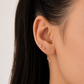 Manri Titanium Crystal Star Piercing | Flat Back Cartilage Earring