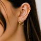 Titanium Chain Drop Piercing – Huv | Flat Back Cartilage Earring