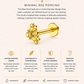 Bee Stud – Minimal Bee Piercing