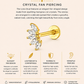 Lima Stud – Crystal Fan Piercing