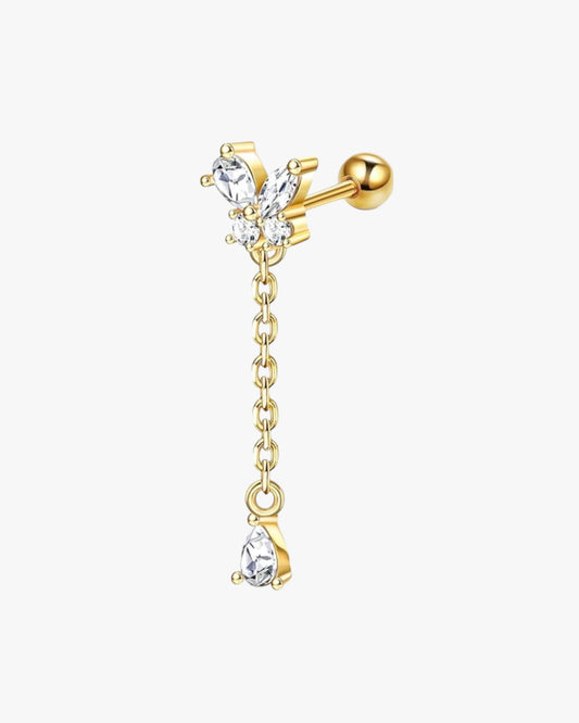 Chain Butterfly Stud