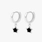 Pendant Black Star Hoops