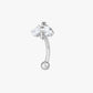 Bee Crystal Titanium Curved Barbell 16G – Mellia