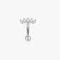 Crystal Arc Titanium Curved Barbell 16G – Celira