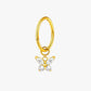 Crystal Butterfly Charm Titanium Hinged Hoop 16G 6mm – Danube