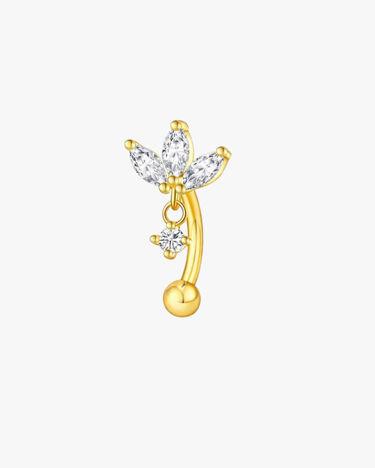 Flower Titanium Curved Barbell – Elira
