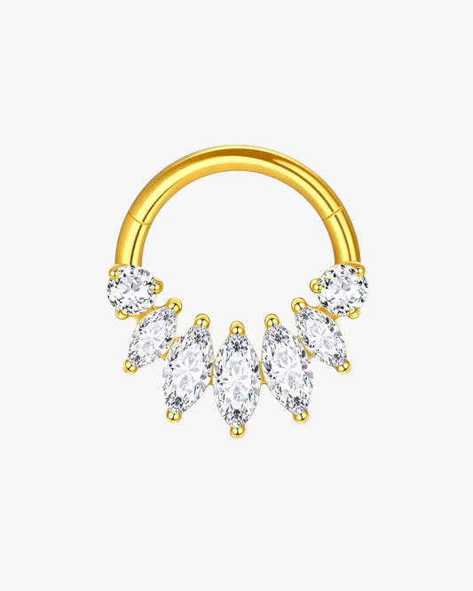 G23 Titanium Crystal Crown Clicker Hoop – Andes
