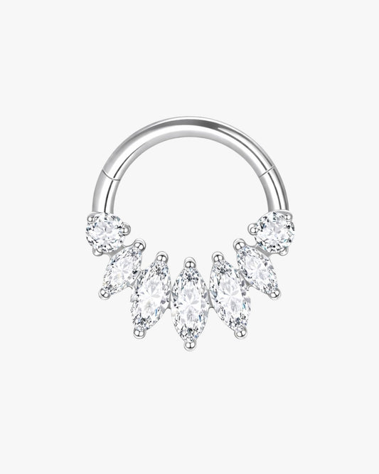 G23 Titanium Crystal Crown Clicker Hoop – Andes